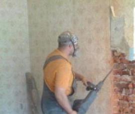 Демонтаж перфоратором - модель 1