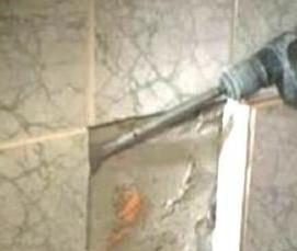 Демонтаж перфоратором - модель 4