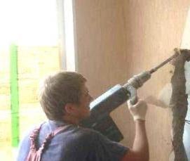 Демонтаж перфоратором - модель 3