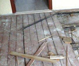 Демонтаж плит покрытия - вариант 1