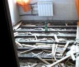 Демонтаж пола - модель 4