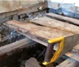 Демонтаж пола в доме - вариант 3