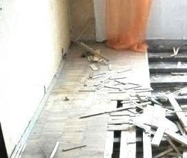Демонтаж пола в доме - вариант 2