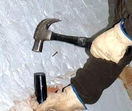 Демонтаж штукатурки потолка - тип 1