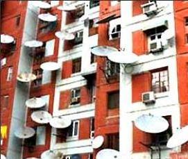 Демонтаж спутниковой тарелки - тип 3