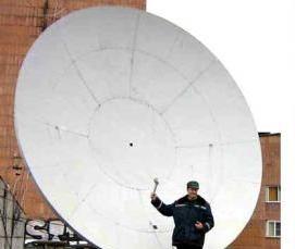 Демонтаж спутниковой тарелки - тип 2