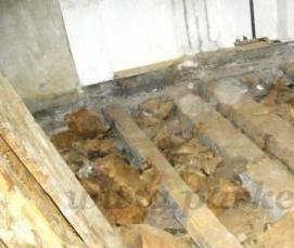 Демонтаж старого линолеума - модель 1