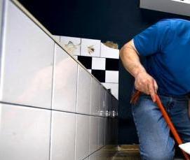 Демонтаж старой плитки - вариант 2