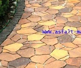 Демонтаж старой тротуарной плитки - тип 2