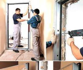 Демонтаж стеклянной двери - модель 2