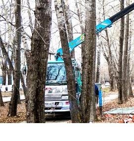 Демонтаж столбов забора - вариант 2