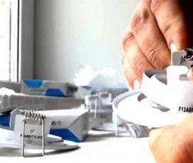 Демонтаж точечного светильника - вариант 1