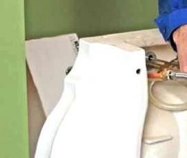 Демонтаж умывальника - тип 3