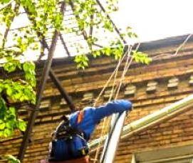 Демонтаж водосточной системы - вариант 1