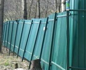 Демонтаж забора из профнастила - вариант 1