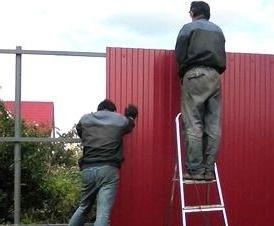 Демонтаж забора из профнастила - вариант 4