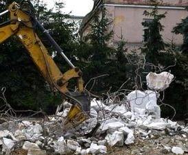 Демонтаж железобетонного забора - вариант 1