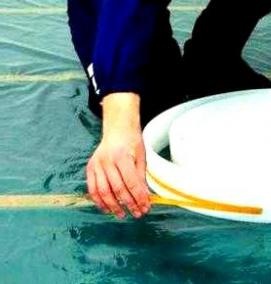 Демпферная лента для стяжки пола - модель 1