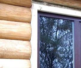 Деревенские пластиковые окна - вариант 1