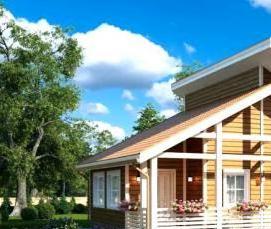 Деревянная имитация бруса - модель 2