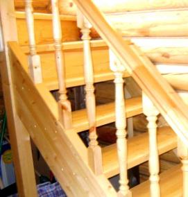 Деревянная лестница на чердак - тип 2