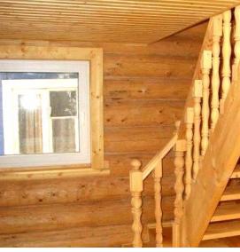 Деревянная лестница в подвал - тип 1