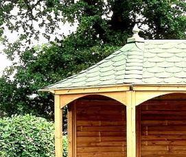 Деревянные беседки для дачи - тип 4