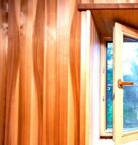 Деревянные окна для бани - тип 4