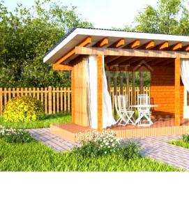 Дешевые летние беседки - тип 2
