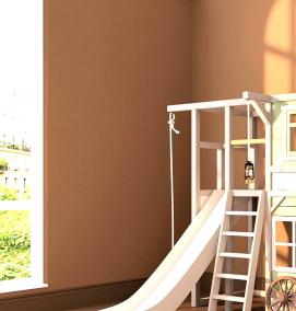 Детская двухъярусная кровать с горкой - вариант 2