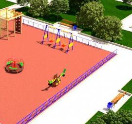 Детская игровая площадка для улицы - тип 1