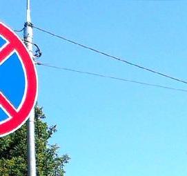 Дорожный знак парковка запрещена - вариант 4