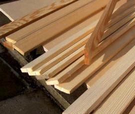 Доска деревянная строганная - модель 1