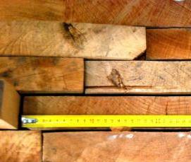 Доска сухая 40х100х6000 мм - тип 2