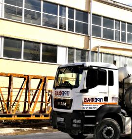 Доставка бетона миксером - тип 4