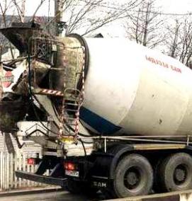 Доставка бетона миксером - тип 2