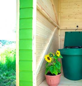 Дренаж для торфяного туалета - тип 4