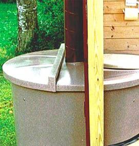 Дренаж для торфяного туалета - тип 3