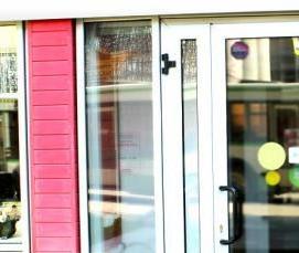 Дверь алюминиевая глухая входная - модель 4