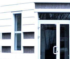 Дверь алюминиевая глухая входная - модель 3