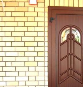 Дверь деревянная входная для дачи - модель 4