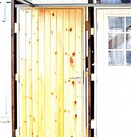 Дверь деревянная входная для дачи - модель 2