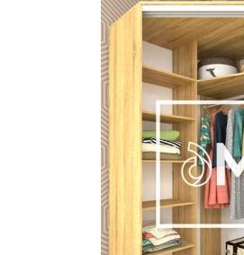 Дверь купе дуб сонома - модель 2