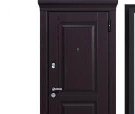 Дверь металлическая входная черная - тип 4