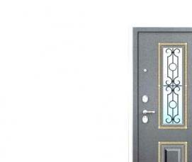 Дверь металлическая входная синяя - тип 1