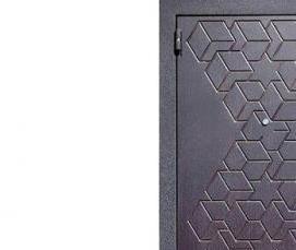 Дверь металлическая входная синяя - тип 3