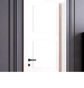 Дверь межкомнатная белая эмаль гладкая - вариант 3