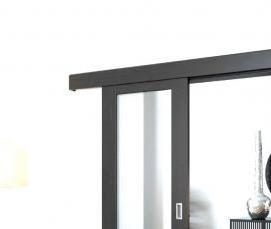 Дверь межкомнатная серая гладкая - модель 4