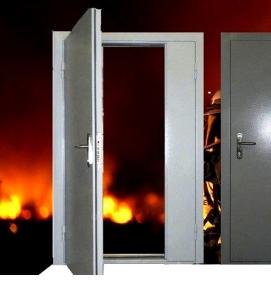 Дверь противопожарная сплошная - модель 4