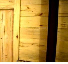 Дверь в баню лиственница - вариант 1